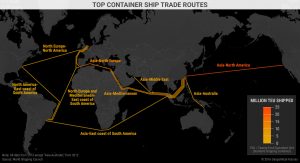 world shipping routes